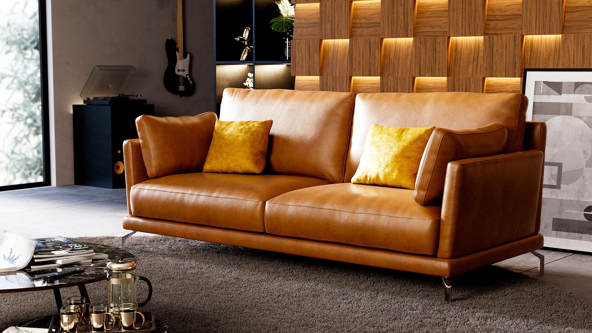 Leather sofa Beatrice